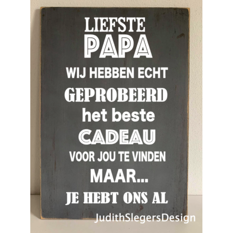 tekstbord mooiste cadeau